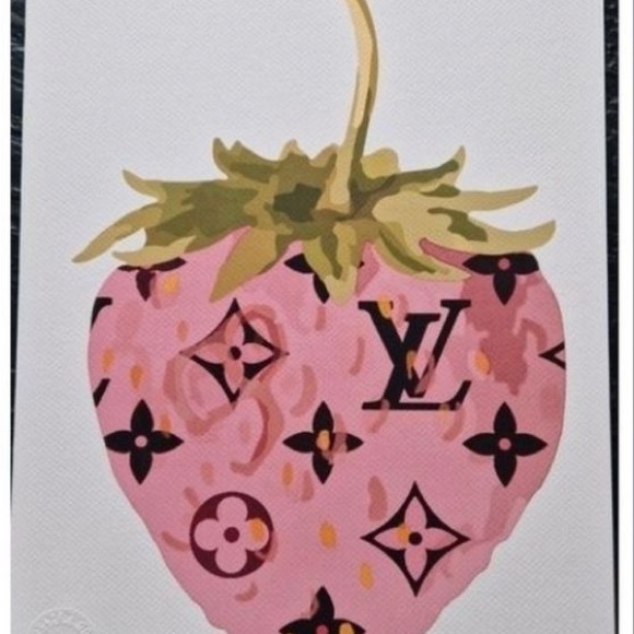 Rare DEATH NYC Limited Edition Louis Vuitton Strawberry Statement Print Signed - Picture 9 of 9